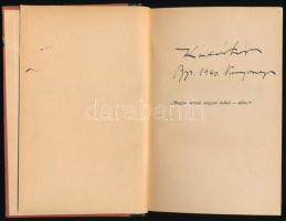 Kádár Lajos: Cigányok. Regény. A szerző által ALÁÍRT példány. Bp., 1940, Turul. Kiadói aranyozott fé...