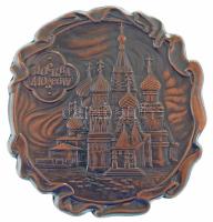 Szovjetunió 1970-1980 k. "Moszkva - Boldog Vazul-székesegyház" kétoldalas bronz emlékplakett műanyag tokban (90x85mm) T:AU Soviet Union cca 1970-1980. "Moskva - Pokrowsky Cathedral" two-sided bronze commemorative medallion in plastic case (90x85mm) C:AU