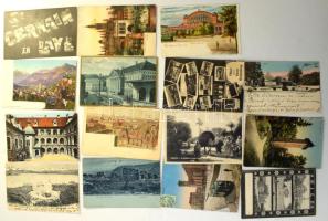 120 db RÉGI külföldi város képeslap, közte modernek / 120 pre-1945 foreign town postcards with modern ones