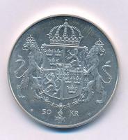 Svédország 1976U 50K Ag "Királyi esküvő" T:XF
Sweden 1976U 50 Kronor Ag "Royal Weddi...