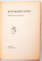 Rákóczi János: Konyhaművészet. - - receptjei. Bp., 1964, Minerva, 516+[4] p.+ 8 t. Kiadói egészvászon-kötés, részben fakó borítóval, helyenként lapszéli ázásnyomokkal.