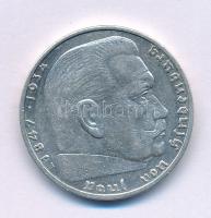 Német Harmadik Birodalom 1938A 2M Ag "Hindenburg" T:AU, XF
German Third Reich 1938A 2 Rei...