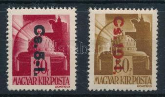 1946 Betűs visszavont csomagbélyeg pár (16.000)