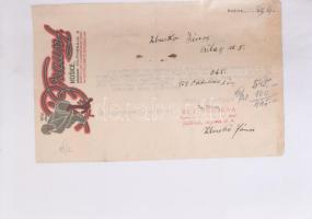 ca 1910-1940 Kb 40 darabos okmány gyűjtemény, benne számlák, reklámok, igazolványok, családi okmányo...