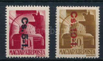 1946 Betűs visszavont csomagbélyeg pár (16.000)