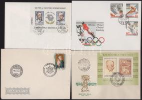 46 db modern címzés nélküli FDC