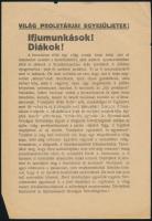 1919 Tanácsköztársaság , Világ proletárjai egyesüljetek! röplap