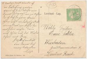 1908 Újmoldova, Neumoldowa, Bosneag, Moldova Noua; Templom tér. Zeller József kiadása / square, chur...