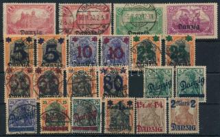 Danzig 22 db bélyeg