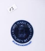 6 darabos hagymamintás jelzett desszertes tányér szett, hibátlan, d: 19,5 cm