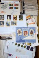 Nagy levél tétel: benne min. 2.000-3.000 db FDC, CM, bélyegzés nélküli boríték, futott levelek, stb....