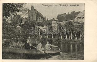 Starogard catholic church and lake (EB)