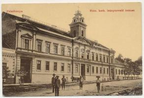 Felsőbánya, Baia Sprie; Római katolikus leánynevelő intézet. W.L. (?) H. Riedl E. kiadása 2350. / girl school (EB)