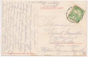 1910 Máriafölde, Nagyteremia, Teremia Mare (Torontál); pályaudvar, vasútállomás, községháza / railwa...