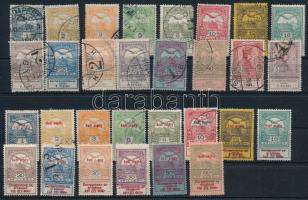 1913-1914 Árvíz I. hiányos sor 2K nélkül + Hadisegély I. 14 klf érték