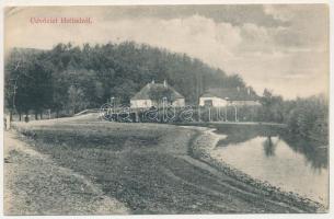 1911 Pusztahollód, Hollód, Holod (Bihar, Bihor); látkép, híd / general view, bridge (EK)