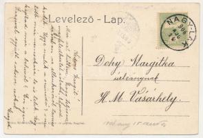 1906 Nagylak, Nadlac; Állami iskola, Görögkeleti szerb ortodox templom, Római katolikus templom, Mar...