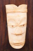 Art deco könyvtámasz pár csont rárakással, 15x16 cm