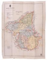 ca 1910-1930 3 vármegye térkép. Bács-bodrog, Bodrog, Győr megye. 17x24 cm 24x48 cm