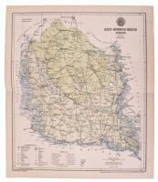 ca 1910-1930 3 vármegye térkép. Bács-bodrog, Bodrog, Győr megye. 17x24 cm 24x48 cm