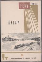 1966 Bp., Fővárosi Tanács Észak-Budai Vendéglátóipari Vállalata árlap