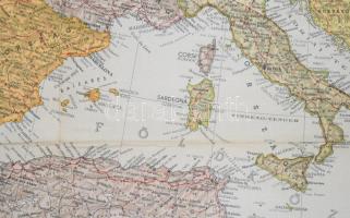 cca 1944 Európa térképe, Bp., Kókai Lajos kiadása (Hornyánszky Viktor-ny.), kissé foltos, hajtásnál ...