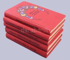 A regény mesterei sorozat 5 kötete:  Kelermann: A schellenberg testvérek, Schnitzler Artur: Álmok éjszakája, Mauriac: A szerelem sivatagja, Laurids Bruun: Van Zanten kalandjai, Kessel: A véres puszta.  Bp., 1926-1927., Pantheon. Átkötött virágmintás egészvászon-kötések.