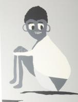 Fehér László (1953-): Tánc, 2011. Szitanyomat, papír, jelzett, számozott (45/80), lap alján Fehér Lá...