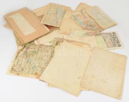 Kb 50 db nagyrészt 1945 előtti térkép sok katonai térkép, sok Kogutowitz, vegyes állapotban