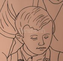 Fehér László (1953-): Játék kutya, 2004. Szitanyomat, papír, jelzett, számozott (49/70), lap alján F...