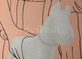 Fehér László (1953-): Játék kutya, 2004. Szitanyomat, papír, jelzett, számozott (49/70), lap alján F...