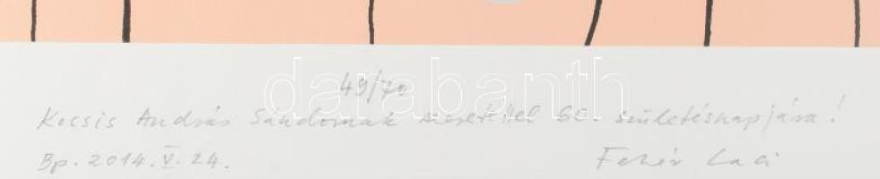 Fehér László (1953-): Játék kutya, 2004. Szitanyomat, papír, jelzett, számozott (49/70), lap alján F...