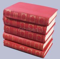 Athenaeum Könyvtár sorozat 5 kötete: Móricz Zsigmond: Kerek Ferkó, Bölsche: Szerelem az élők világában I-II. köt., Tóth Béla: A boldogasszony dervise, Gabriele D'Annunzio. Bp., 1913., Athenaeum. Kiadói egészvászon-kötések.