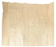 ca 1910 Lobaczowka ( Lubaczów ) Lengyelország és környéke 2 db katonai térkép, jó állapotban 110x80 cm hajtva ca 1910 Lobaczowka ( Lubaczów ) Poland and surroundings military map, in good condition 110x80 cm folded