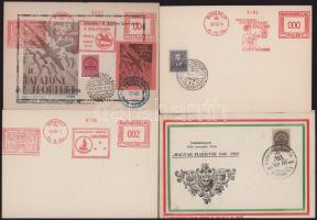 87 db emlékbélyegzés a 40-es évekből levelezőlapokon, képeslapokon és emléklapokon