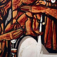 Xantus Gyula (1919-1993): Szent család (cím nélkül). Olaj, karton. Jelzés nélkül. Proveniencia: a mű...