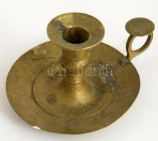 2 darab réz sétáló gyertyatartó, d: 11 cm