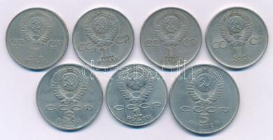 Szovjetunió 1975. 1R Cu-Ni "A győzelem 30. évfordulója" (3x) + 1981. 1R Cu-Ni "Jurij ...