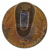1938. "XXXIV. Nemzetközi Eucharisztikus Kongresszus Budapest" bronz gomblyukjelvény hátlap...