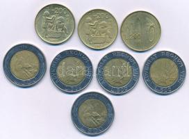 San Marino 1993-1997. 200L-500L (8db, 4xklf) T:XF San Marino 1993-1997. 200 Lire - 500 Lire (8pcs, 4xdiff) C:XF