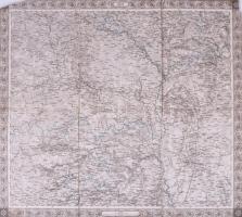 Belarus, Mozyr és környéke rézmetszetű térkép. ca 1880. vászonra kasírozva / Mazyr or Mozyr is a city in Gomel Region, in southern Belarus engraved map. 56x50 cm