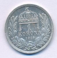 1916KB 1K Ag "Ferenc József" T:AU,XF Adamo K5.1