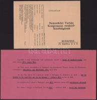 1931 Budapesti Nemzetközi Turista Kongresszus prospektusa. 1931, Szept. 7-15. Bp., 1931, Ifj. Kellne...