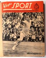 1954 Képes Sport c. folyóirat I. évfolyam teljes évfolyam összes szám, szép állapotban, bekötve. Az Aranycsapat legnagyobb sikereinek és tragédiájának krónikája