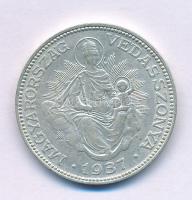 1937. 2P Ag "Madonna" T:VF Adamo P7