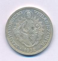 1932. 2P Ag "Madonna" T:VF,F patina Adamo P7