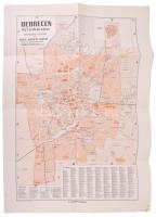 1949 Debrecen thj. f. város térképe, 1 : 20.000, kiadja: Antalfy József könyv- és papírkereskedése, hajtva, szép állapotban, 50x35 cm