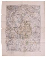 ca 1910-1930 Budapest, Bélapátfalva, Miskolc, Lillafüred, katonai és turista térképek 4 db