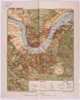 ca 1910-1930 Budapest, Bélapátfalva, Miskolc, Lillafüred, katonai és turista térképek 4 db