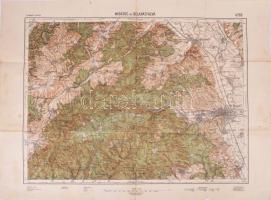 ca 1910-1930 Budapest, Bélapátfalva, Miskolc, Lillafüred, katonai és turista térképek 4 db